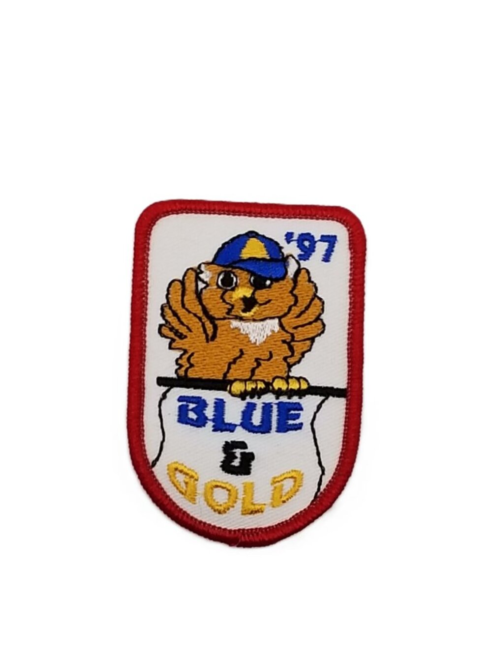 1997 Cub Scout Blue & Gold Banquet Owl Patch BSA Vintage NOS